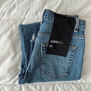 ASKK Slim Crop Wide Leg (new w/tags) - color:  Maverick